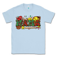Dusty Blue mama softball Classic Tee - Zillion Design Studio