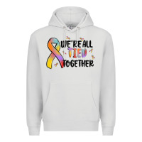 Dove Grey we are all tied together Premium Hoodie - MaliasSmallBusiness
