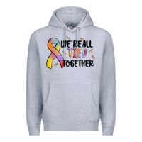 Heather Grey we are all tied together Premium Hoodie - MaliasSmallBusiness