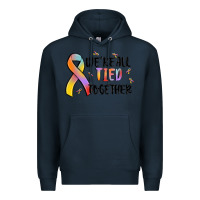 Navy we are all tied together Premium Hoodie - MaliasSmallBusiness