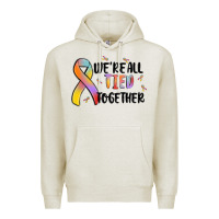 Oatmeal Heather we are all tied together Premium Hoodie - MaliasSmallBusiness
