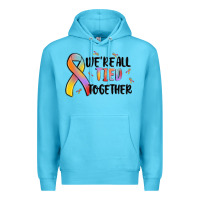 Ocean Blue we are all tied together Premium Hoodie - MaliasSmallBusiness