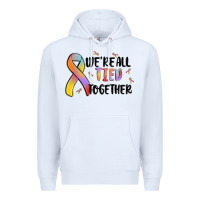 White we are all tied together Premium Hoodie - MaliasSmallBusiness