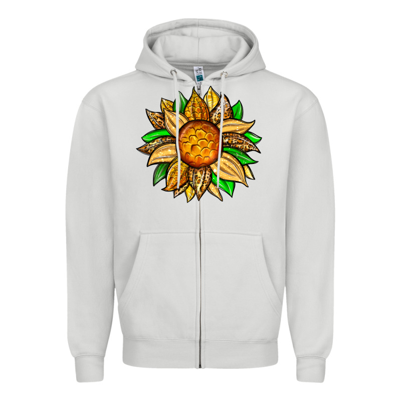 Pineapple Sunflower Zipper Hoodie by Zillion Design Studio | Teevron