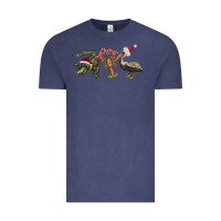 Vintage Denim Christmas alligator pelican crawfish Vintage Tee - BarkalooDesign