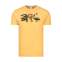 Vintage Mustard Christmas alligator pelican crawfish Vintage Tee - BarkalooDesign