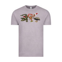 Vintage Zinc Christmas alligator pelican crawfish Vintage Tee - BarkalooDesign