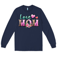Navy love mom Long Sleeve Tee - Zillion Design Studio