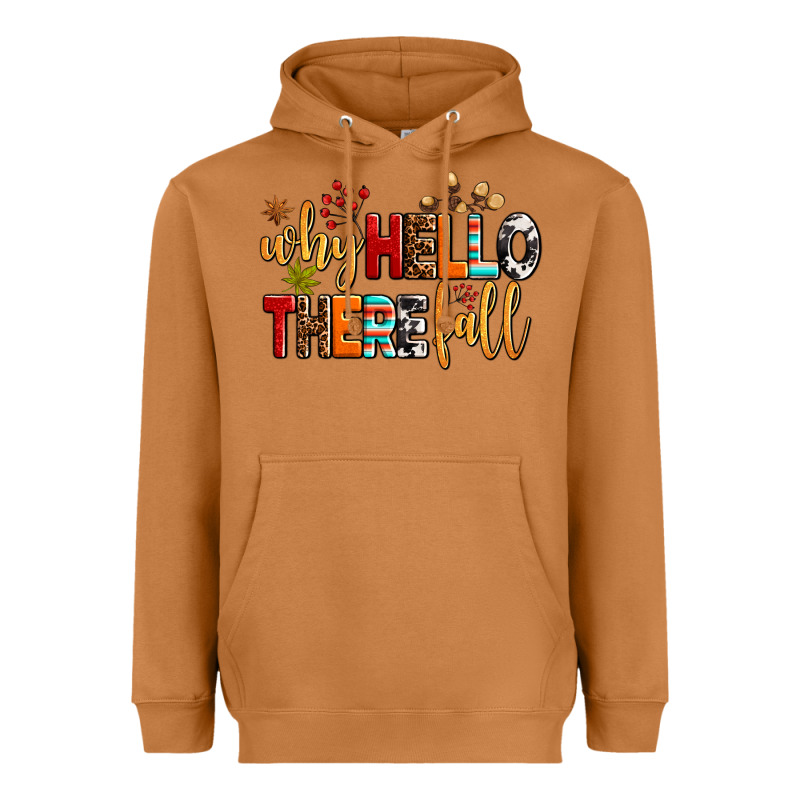 Why Hello There Fall Heavyweight Hoodie by AdoDesignShop | Teevron