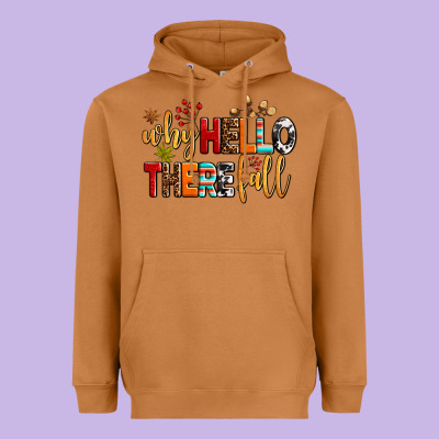 Why Hello There Fall Heavyweight Hoodie Designed By Adodesignshop