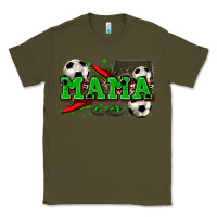 Army Green mama soccer Classic Tee - Zillion Design Studio