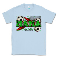 Dusty Blue mama soccer Classic Tee - Zillion Design Studio