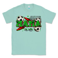 Seafoam mama soccer Classic Tee - Zillion Design Studio