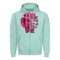Seafoam Her Fight Is Our Fight Cancer Zipper Hoodie - texasbilliewilder