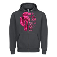 Smoke Her Fight Is Our Fight Cancer Zipper Hoodie - texasbilliewilder