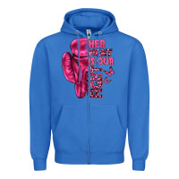 True Royal Her Fight Is Our Fight Cancer Zipper Hoodie - texasbilliewilder