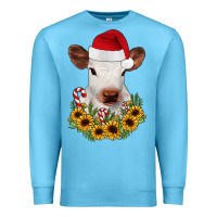 Ocean Blue calf sunflower christmas Premium Sweatshirt - JahusDesignShop