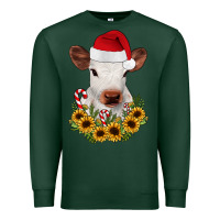 Sports Green calf sunflower christmas Premium Sweatshirt - JahusDesignShop