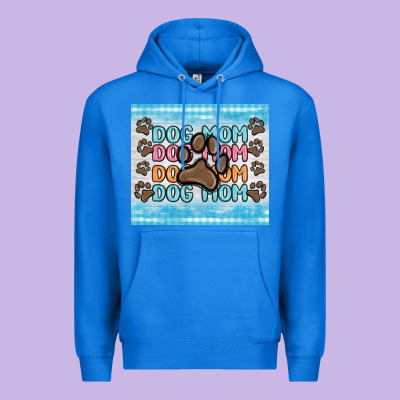Dog Mom Premium Hoodie Designed By Maliassmallbusiness