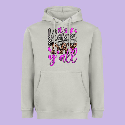 It's Race Day Y'all Heavyweight Hoodie Designed By Jahusdesignshop