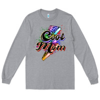 Heather Grey cool mom Long Sleeve Tee - Zillion Design Studio