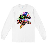 White cool mom Long Sleeve Tee - Zillion Design Studio