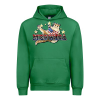Emerald meowica cat Urban Hoodie - NancyCooperArtShop