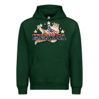 Foreset Green meowica cat Urban Hoodie - NancyCooperArtShop