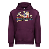 Mauve Wine meowica cat Urban Hoodie - NancyCooperArtShop