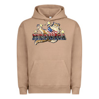 Pigment Burro meowica cat Urban Hoodie - NancyCooperArtShop