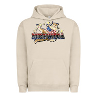 Pigment French Oak meowica cat Urban Hoodie - NancyCooperArtShop