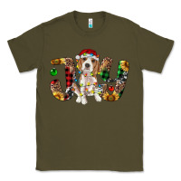 Army Green beagle christmas joy Classic Tee - RanaPortraitStore