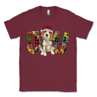 Burgundy beagle christmas joy Classic Tee - RanaPortraitStore