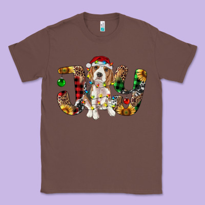 Beagle Christmas Joy Classic Tee Designed By Ranaportraitstore
