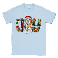 Dusty Blue beagle christmas joy Classic Tee - RanaPortraitStore