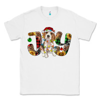 White beagle christmas joy Classic Tee - RanaPortraitStore