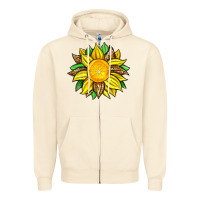 Sandshell lemon sunflower Zipper Hoodie - Zillion Design Studio
