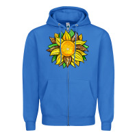 True Royal lemon sunflower Zipper Hoodie - Zillion Design Studio
