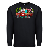 Black rca nurse truck with cactus Premium Sweatshirt - AdoDesignShop