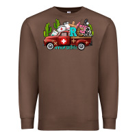 Chestnut rca nurse truck with cactus Premium Sweatshirt - AdoDesignShop