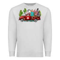 Dove Grey rca nurse truck with cactus Premium Sweatshirt - AdoDesignShop