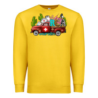Lemon rca nurse truck with cactus Premium Sweatshirt - AdoDesignShop