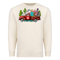 Sandshell rca nurse truck with cactus Premium Sweatshirt - AdoDesignShop