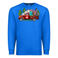 True Royal rca nurse truck with cactus Premium Sweatshirt - AdoDesignShop