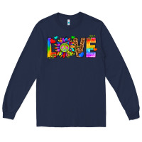 Navy lgbtq love Long Sleeve Tee - texasbilliewilder