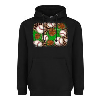 Black baseball glove background Heavyweight Hoodie - JahusDesignShop