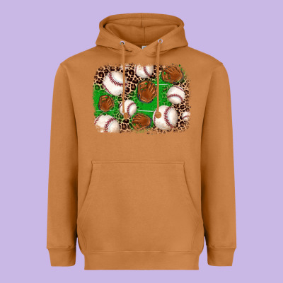 Baseball Glove Background Heavyweight Hoodie Designed By Jahusdesignshop