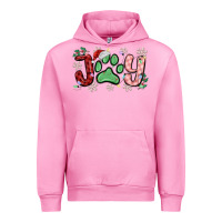 Fuchsia Pink joy with dog paw Urban Hoodie - MaliasSmallBusiness
