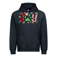 Navy joy with dog paw Urban Hoodie - MaliasSmallBusiness
