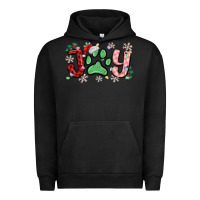 Pigment Black joy with dog paw Urban Hoodie - MaliasSmallBusiness